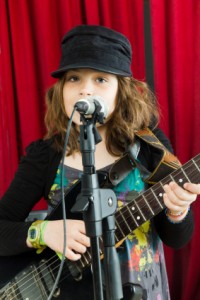 Rehearsing singing rehearsing